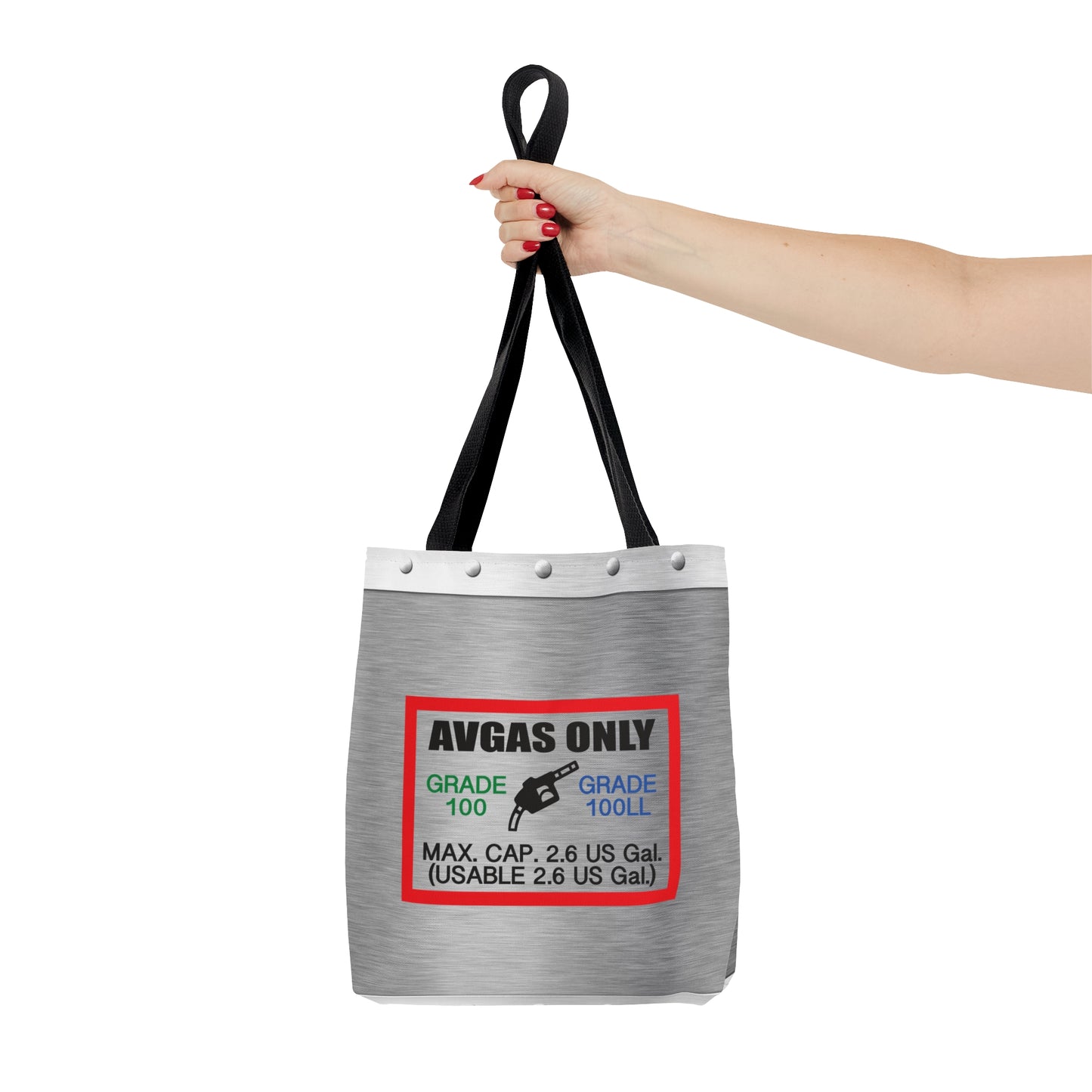 Avgas Only 100LL tote bag