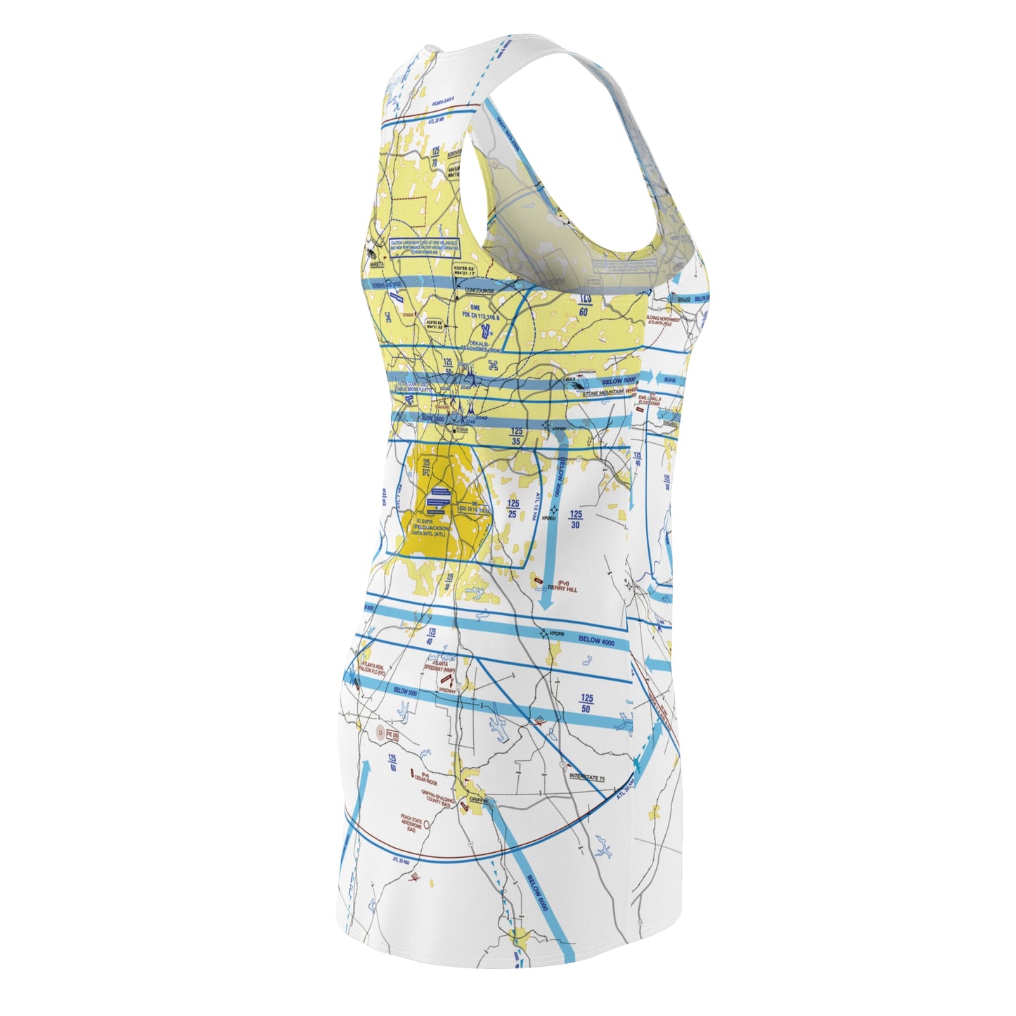 Atlanta Flyway Chart racerback dress