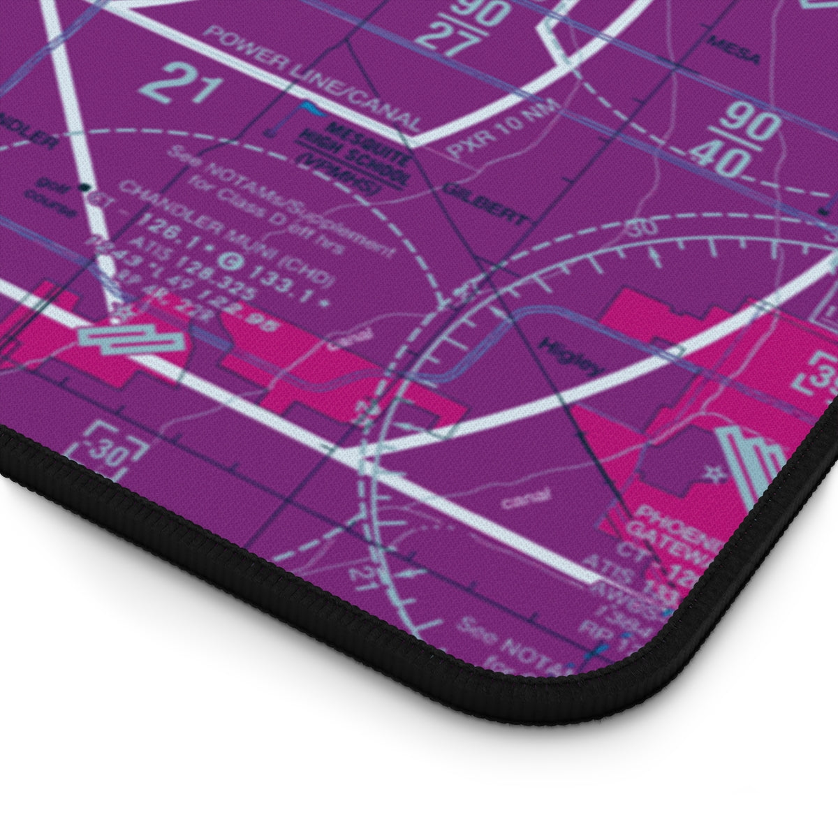 Phoenix Sky Harbor TAC Chart desk mat (purple)