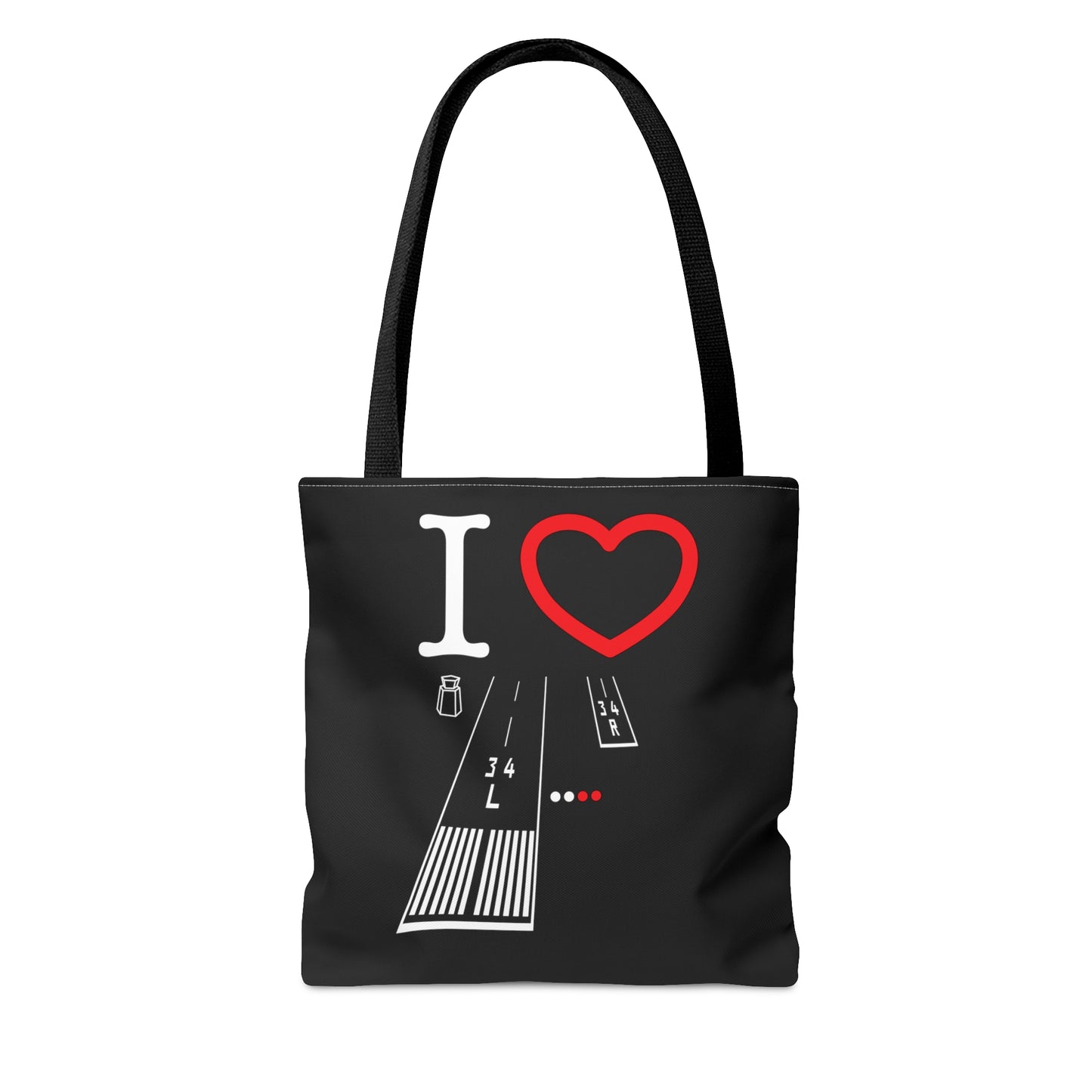 Van Nuys Airport Runways 16L - 16R / 34L - 34R - tote bag (black)