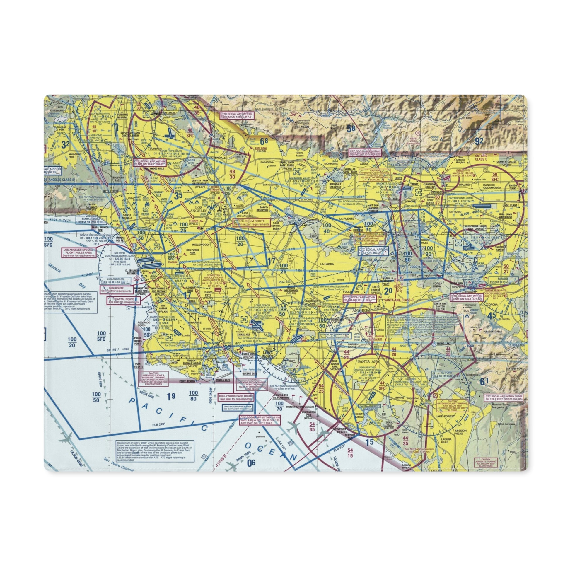 LAX TAC Chart kitchen placemat