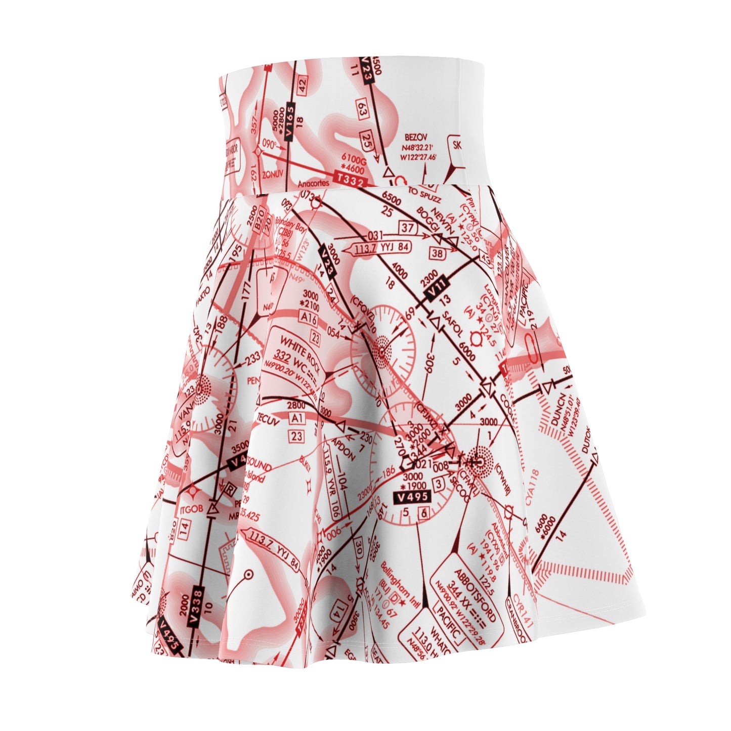 Enroute Low Altitude (ELUS1) skater skirt (red&white)