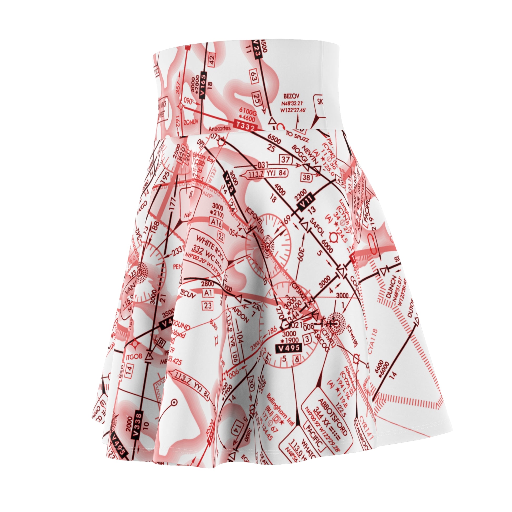 Enroute Low Altitude (ELUS1) skater skirt (red&white)