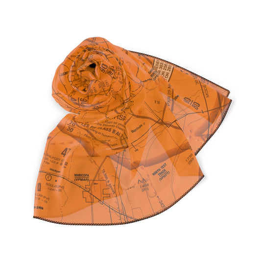 Phoenix TAC Chart (orange) poly scarf