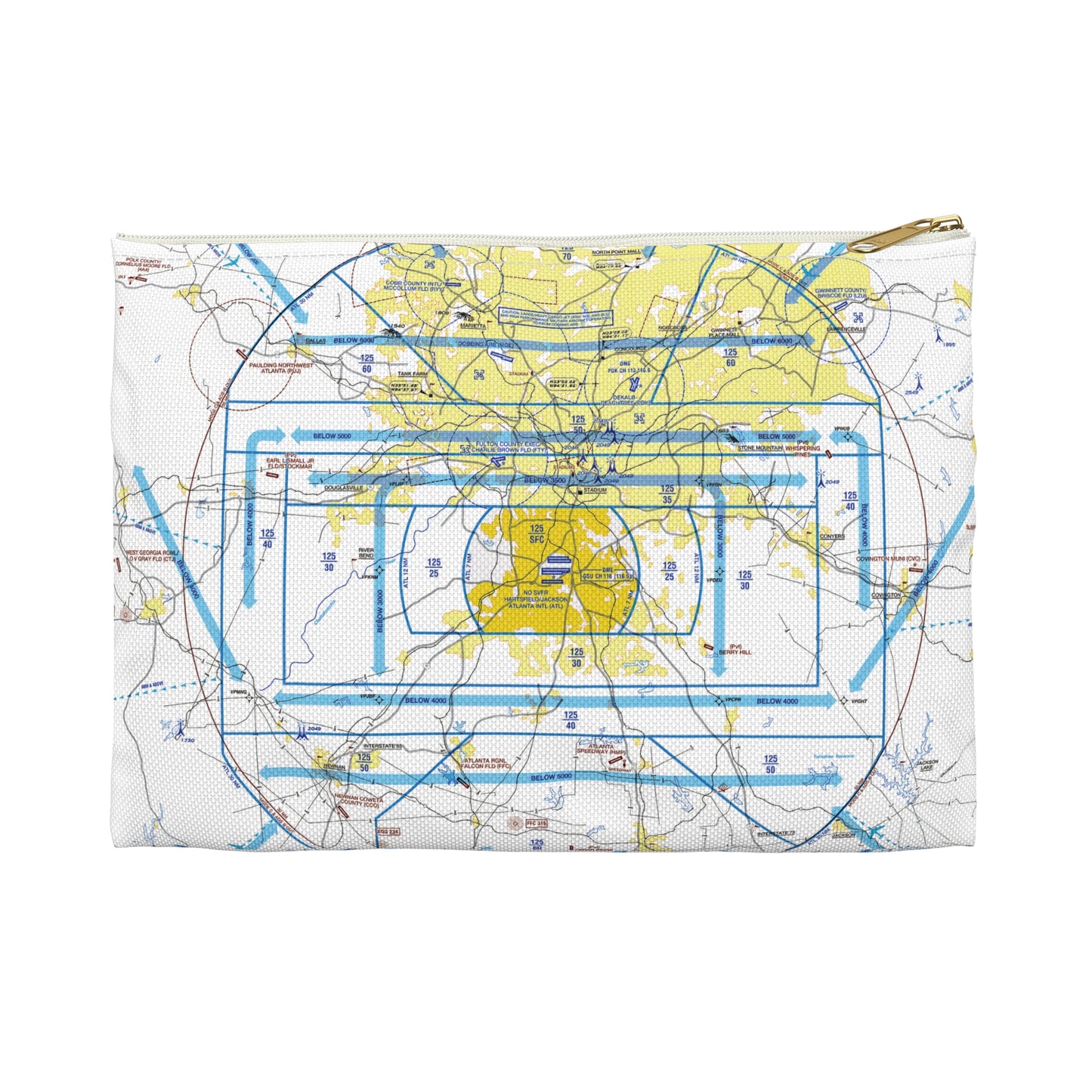 Atlanta Flyway Chart Accessory Pouch