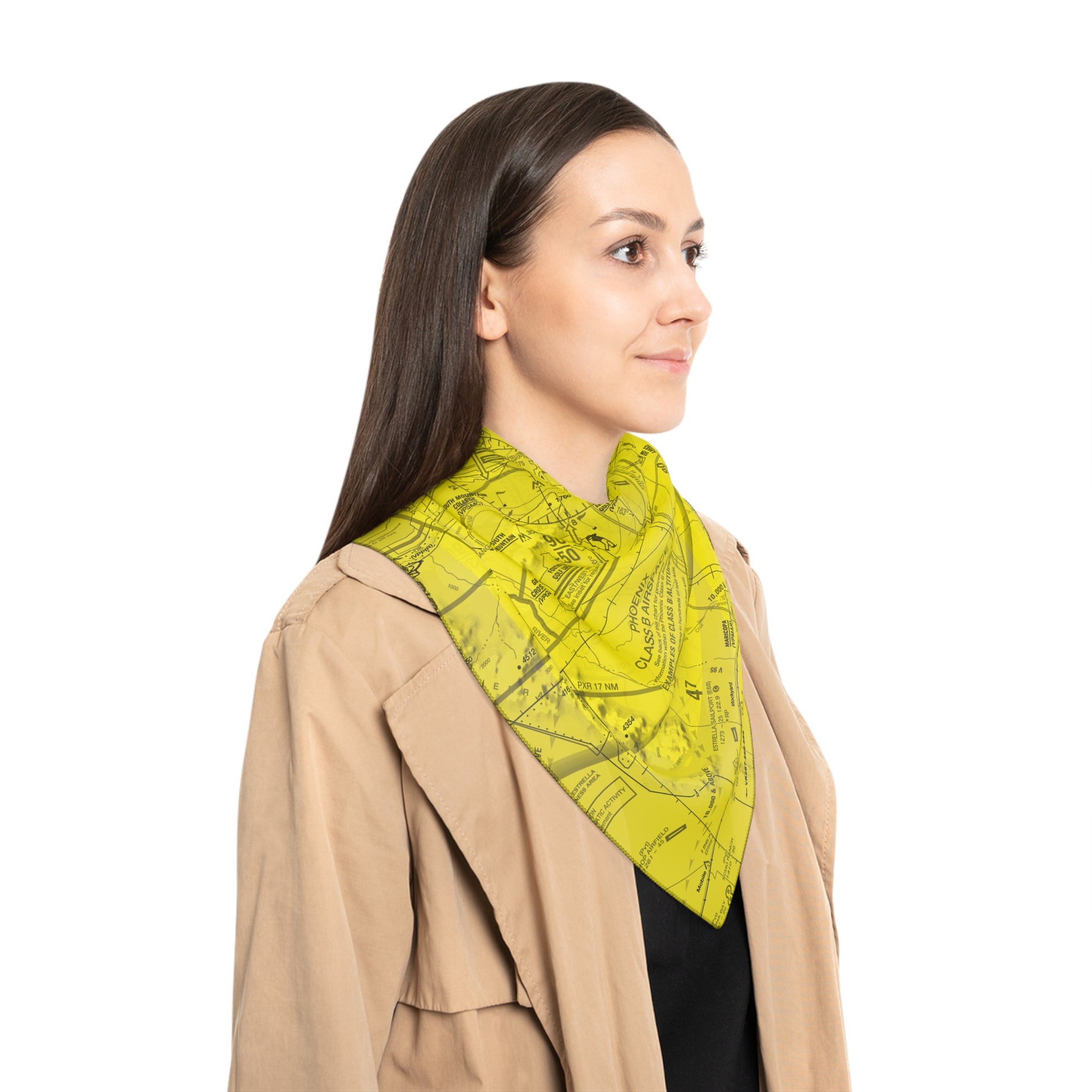 Phoenix TAC Chart (yellow) poly scarf