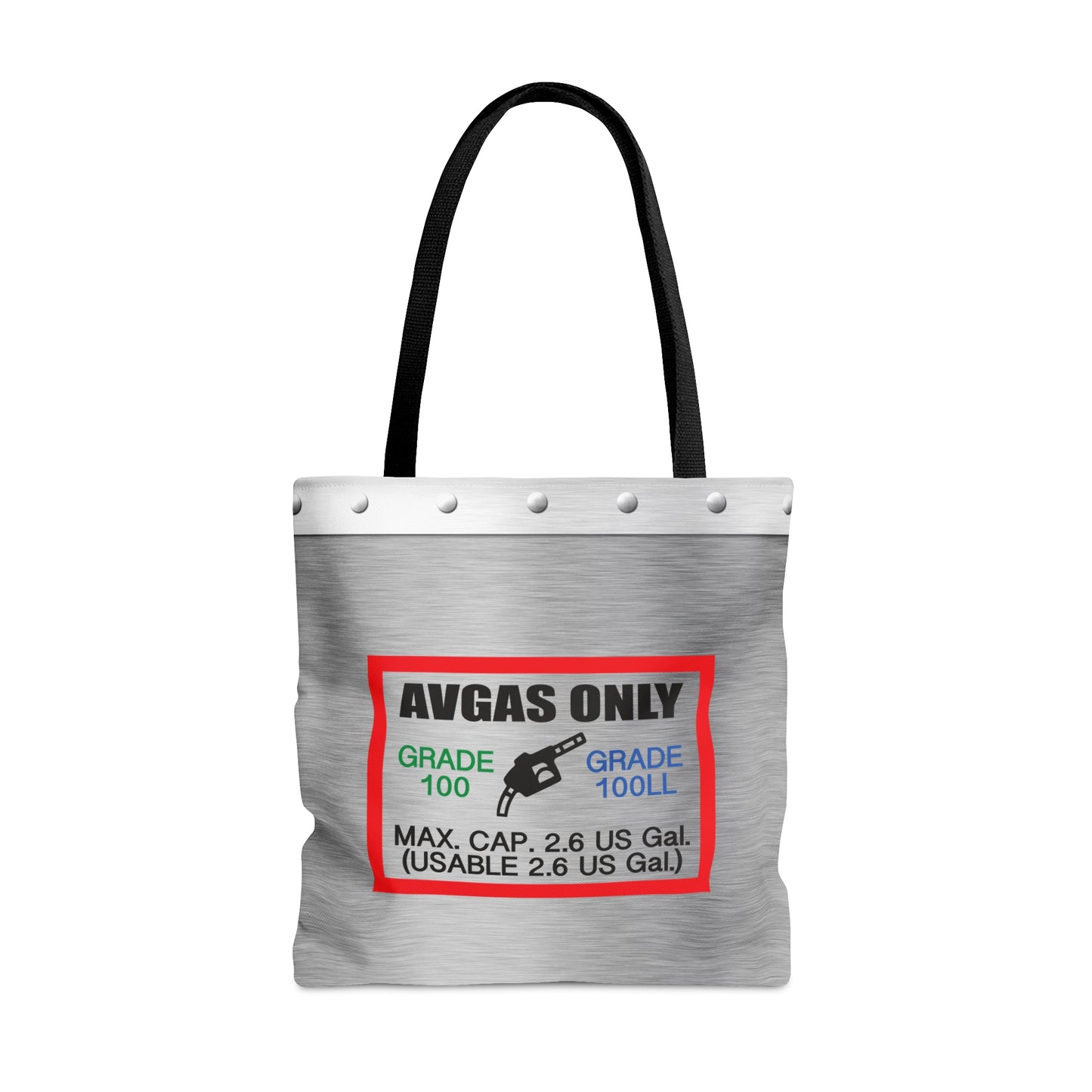Avgas Only 100LL tote bag
