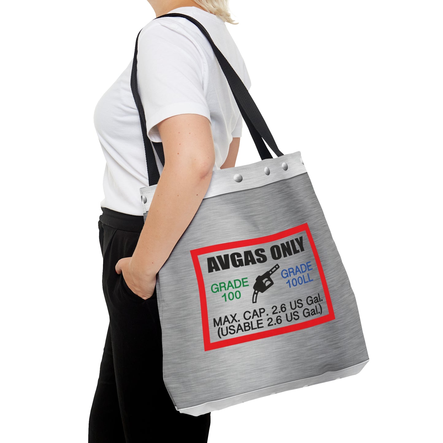 Avgas Only 100LL tote bag