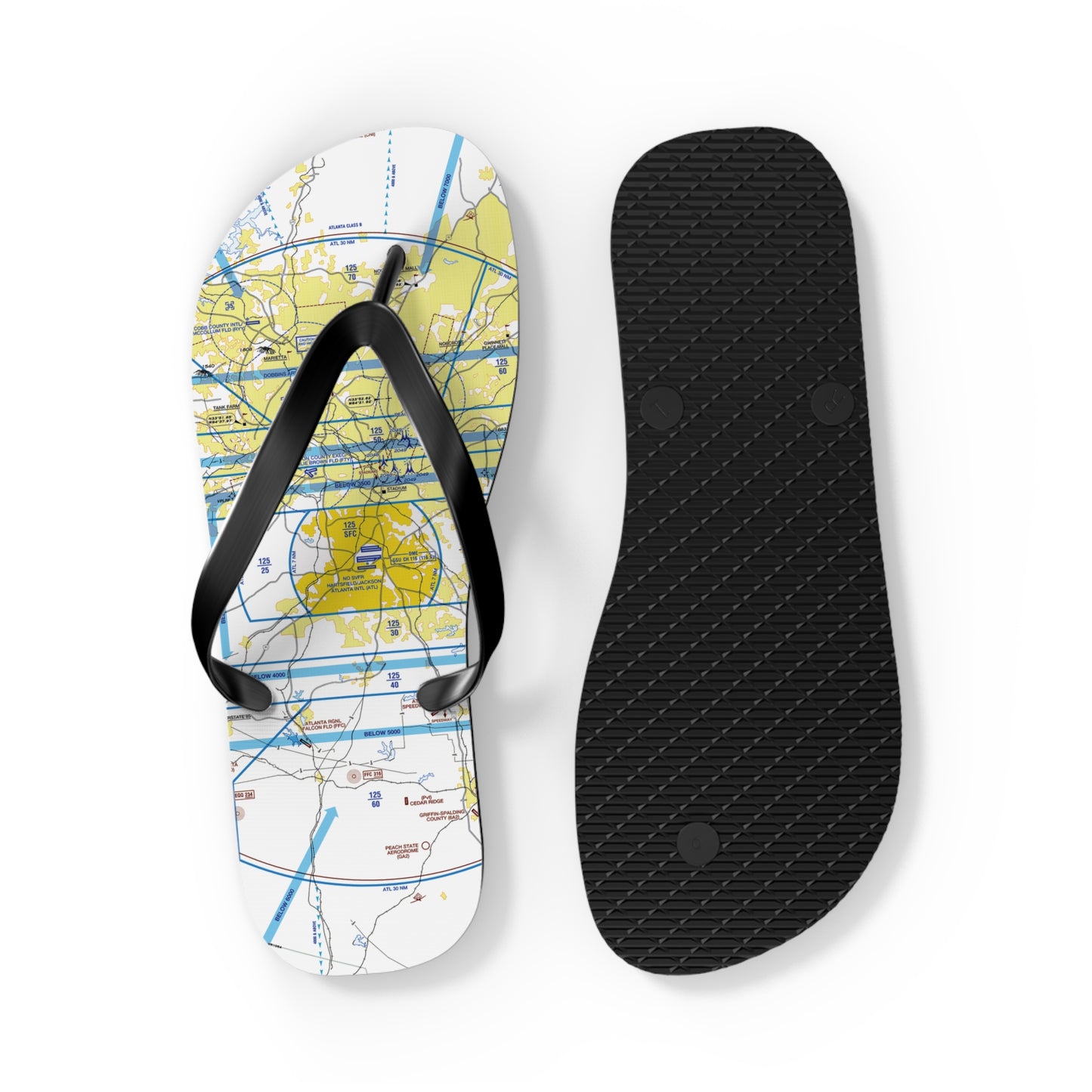 Aeronautical Chart Flip-Flops (ATL)