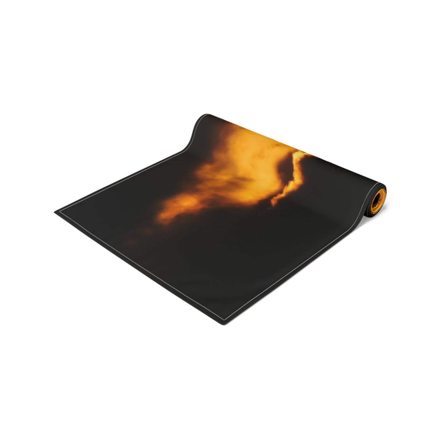 Biplane at Sunset Table Runner
