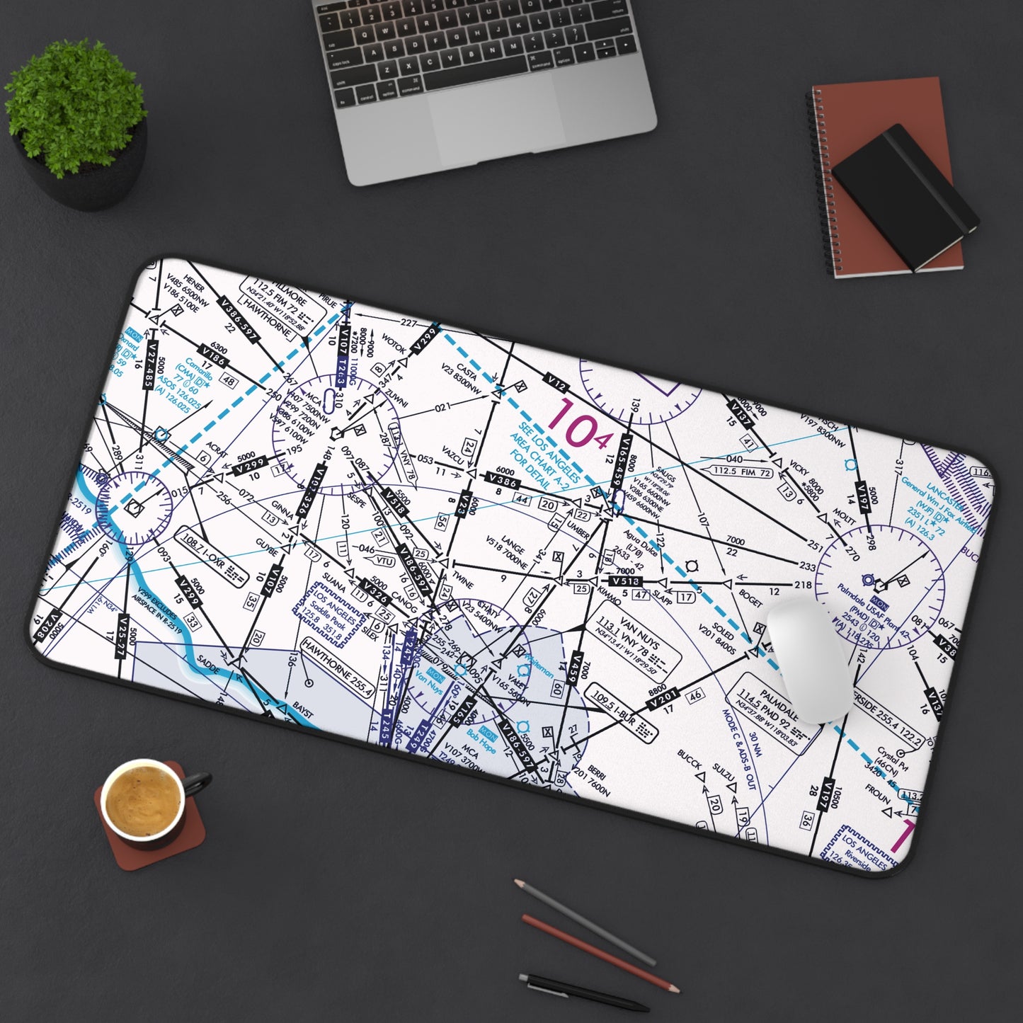 Enroute Low Altitude Chart (ELUS3) desk mat