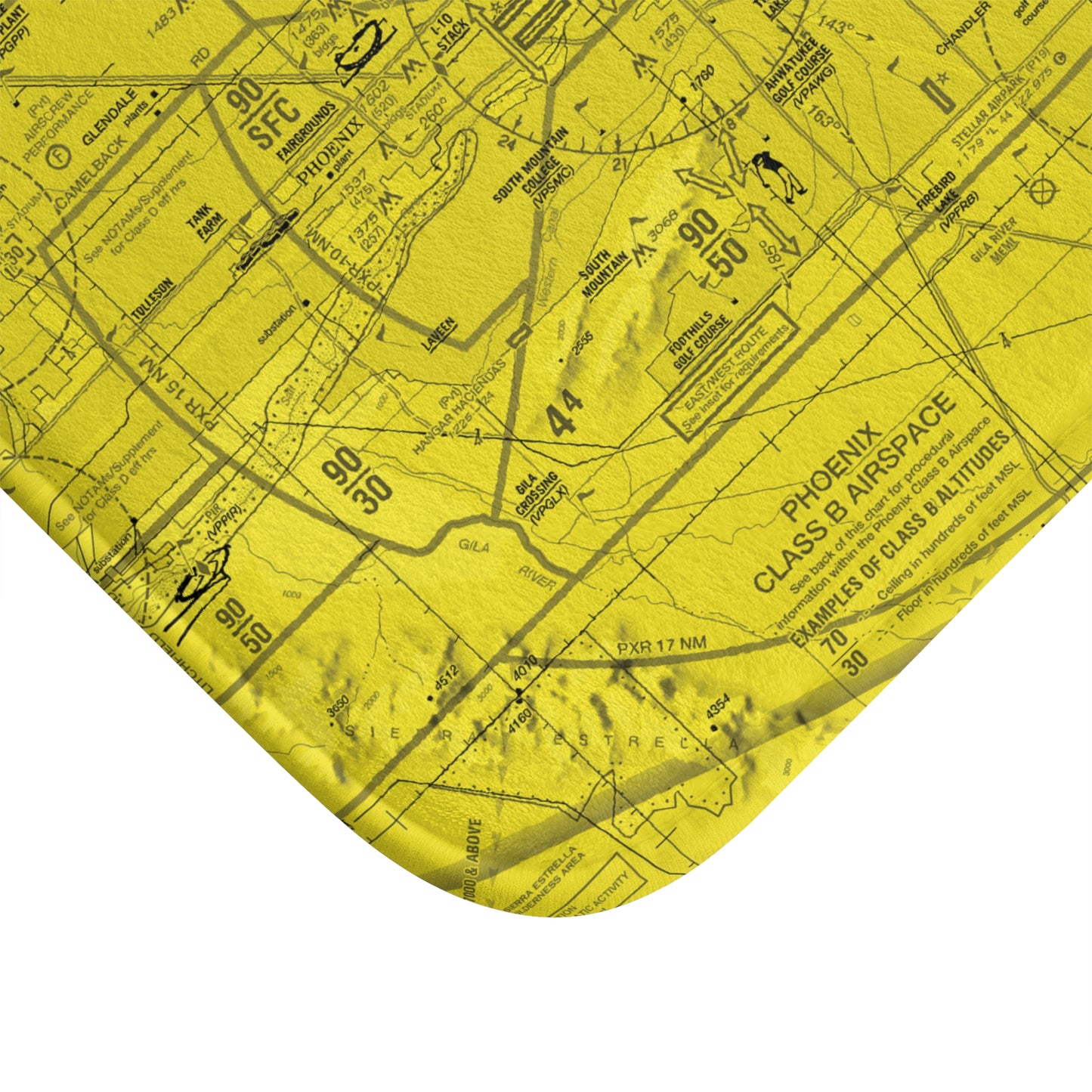 Phoenix TAC Chart bath mat (yellow)
