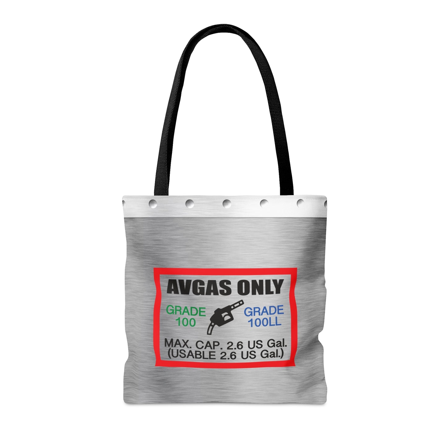 Avgas Only 100LL tote bag