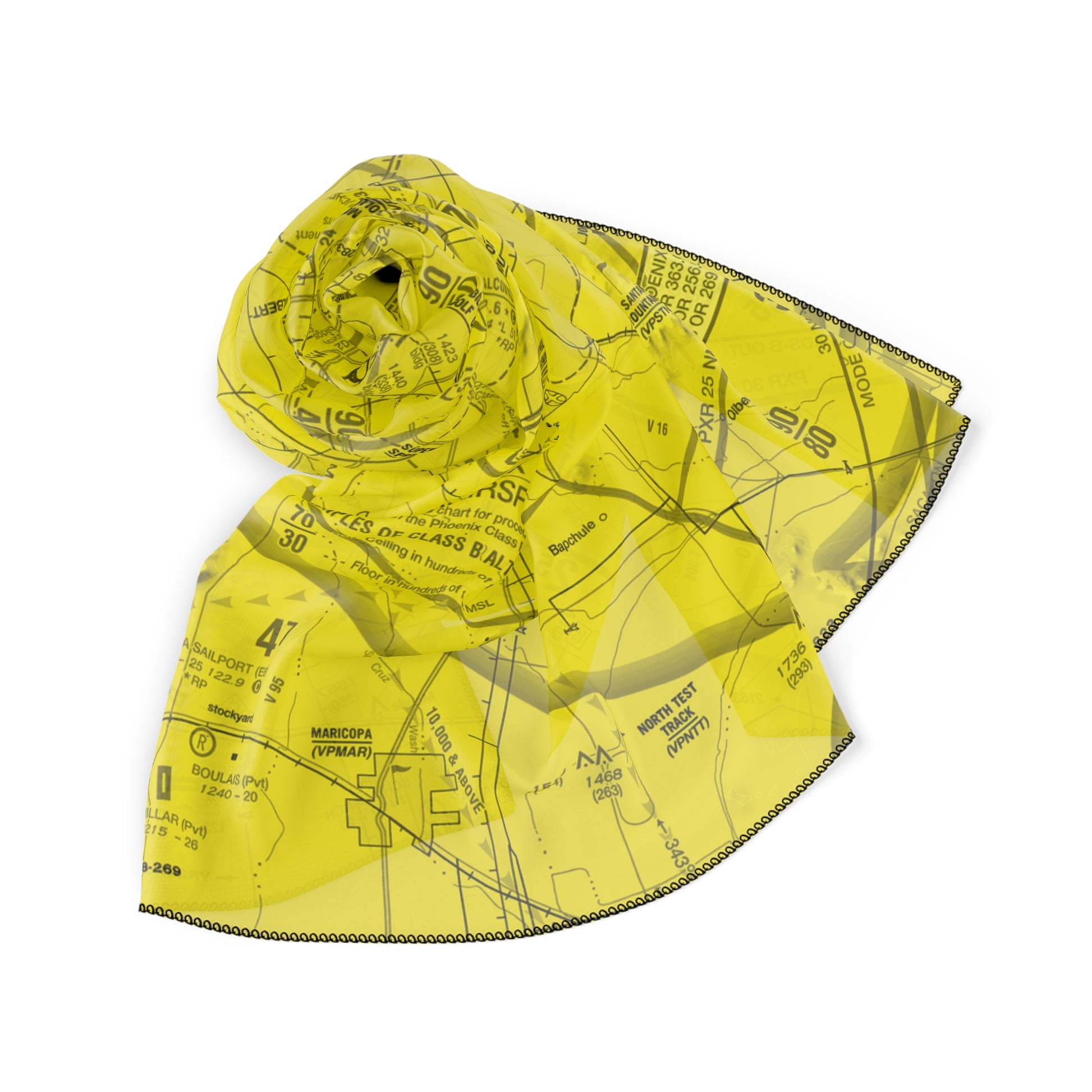 Phoenix TAC Chart (yellow) poly scarf