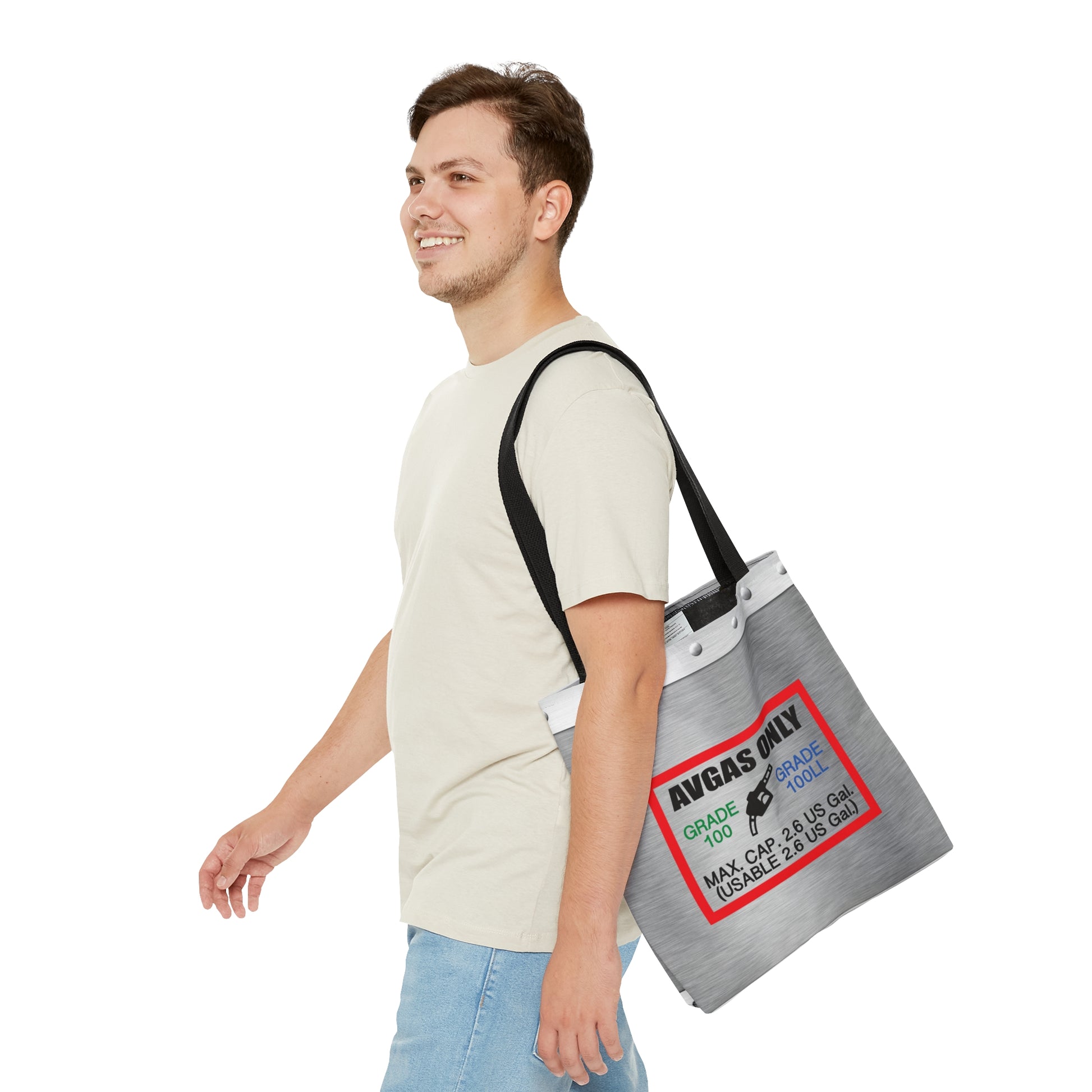 Avgas Only 100LL tote bag
