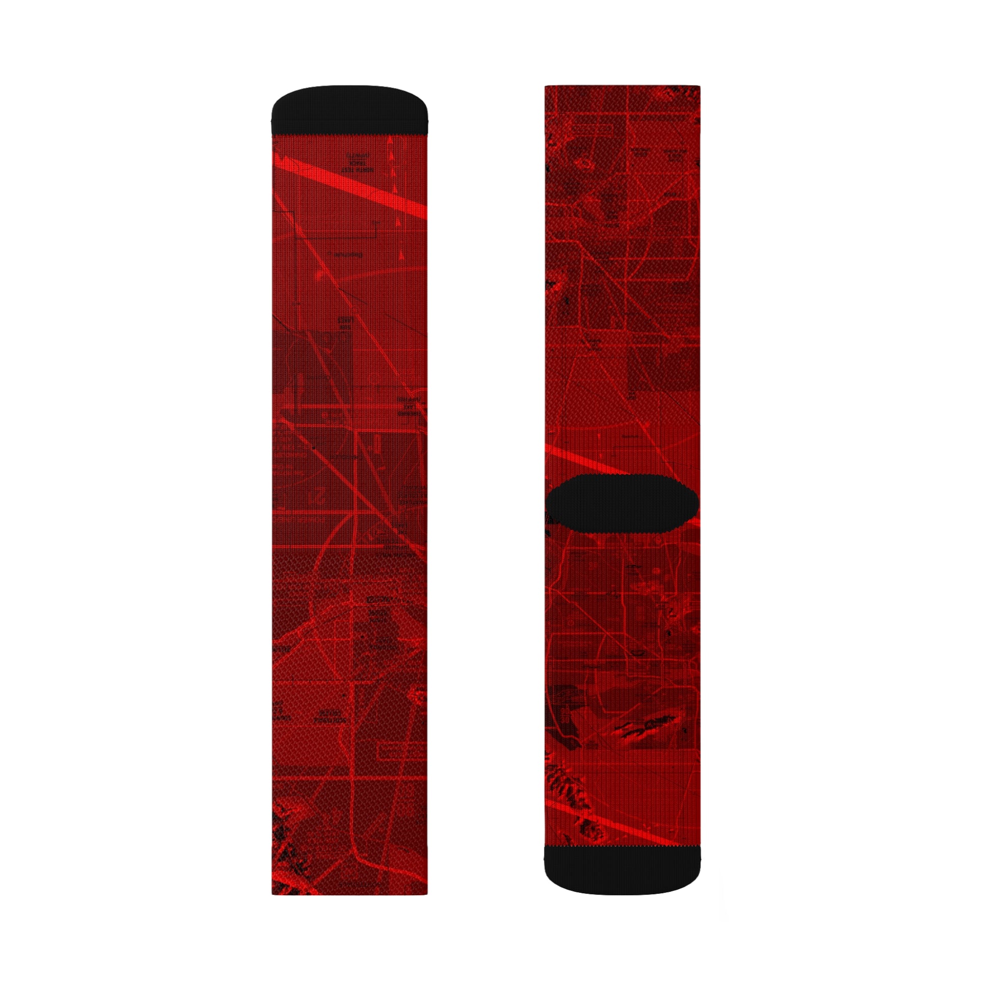 Aeronautical Chart socks (PHX/red)