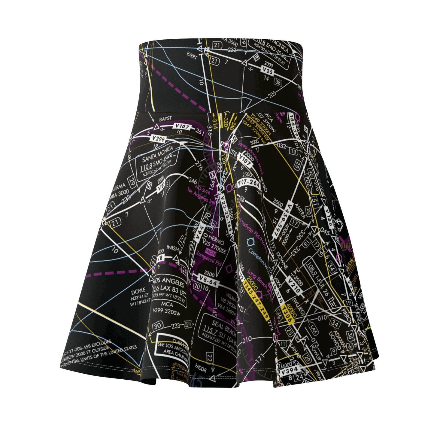 Enroute Low Altitude (ELUS3) Chart skater skirt (invert)