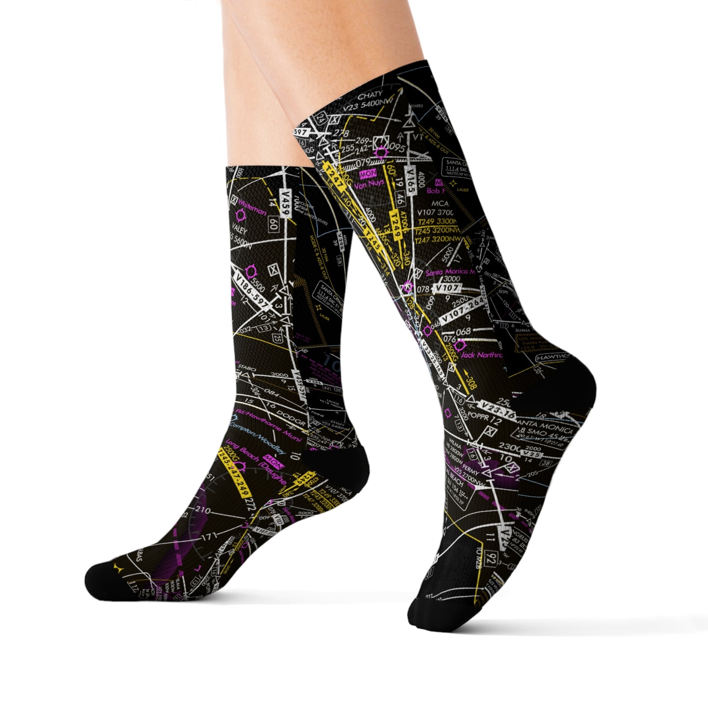 Aeronautical Chart socks (ELUS3/invert)