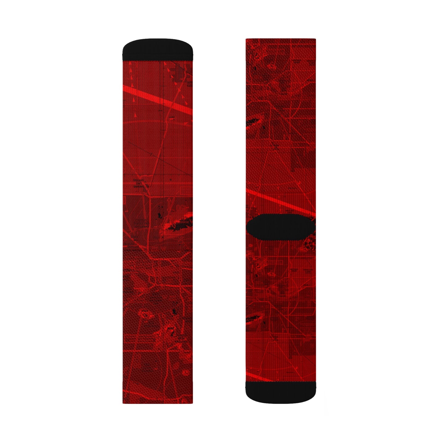 Aeronautical Chart socks (PHX/red)