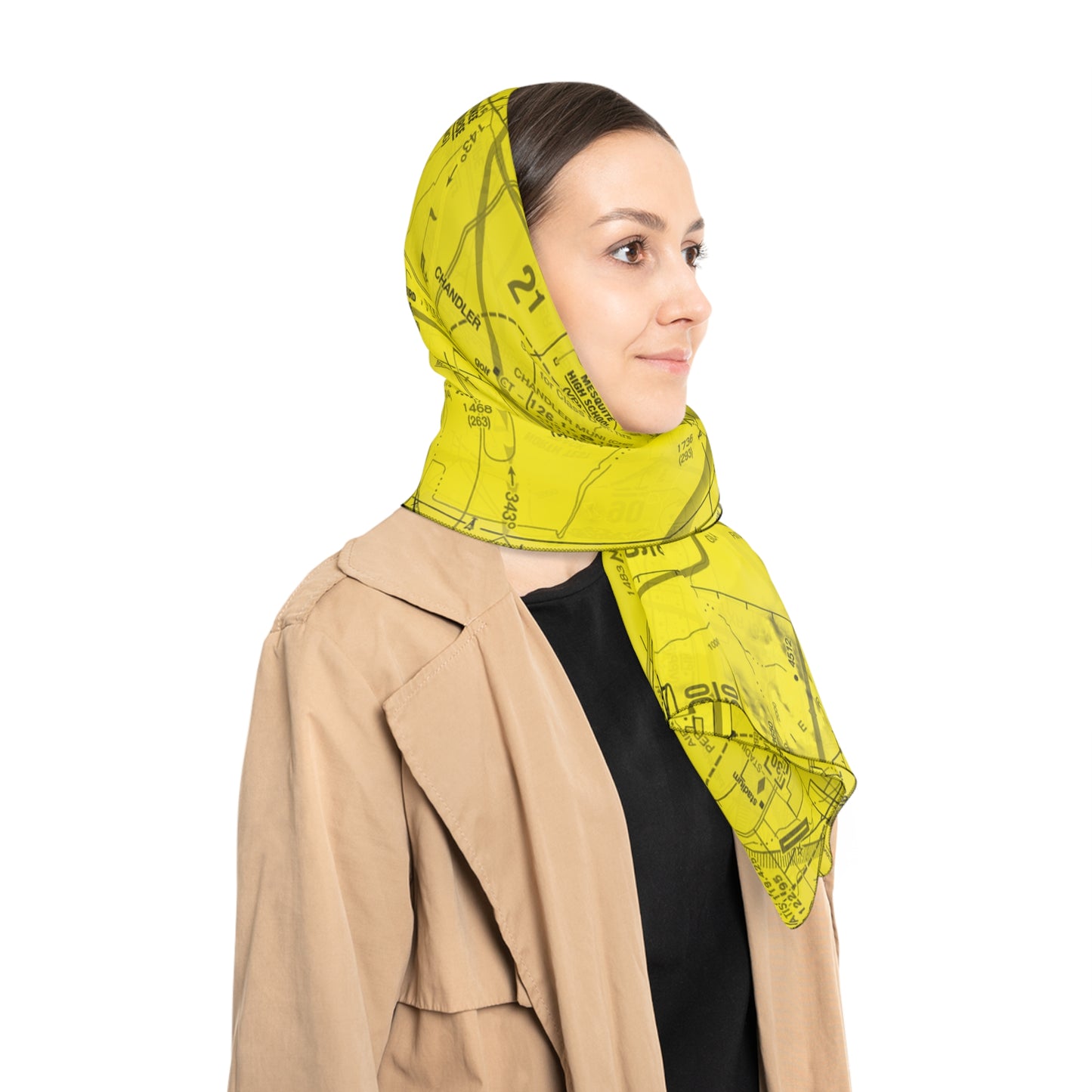 Phoenix TAC Chart (yellow) poly scarf