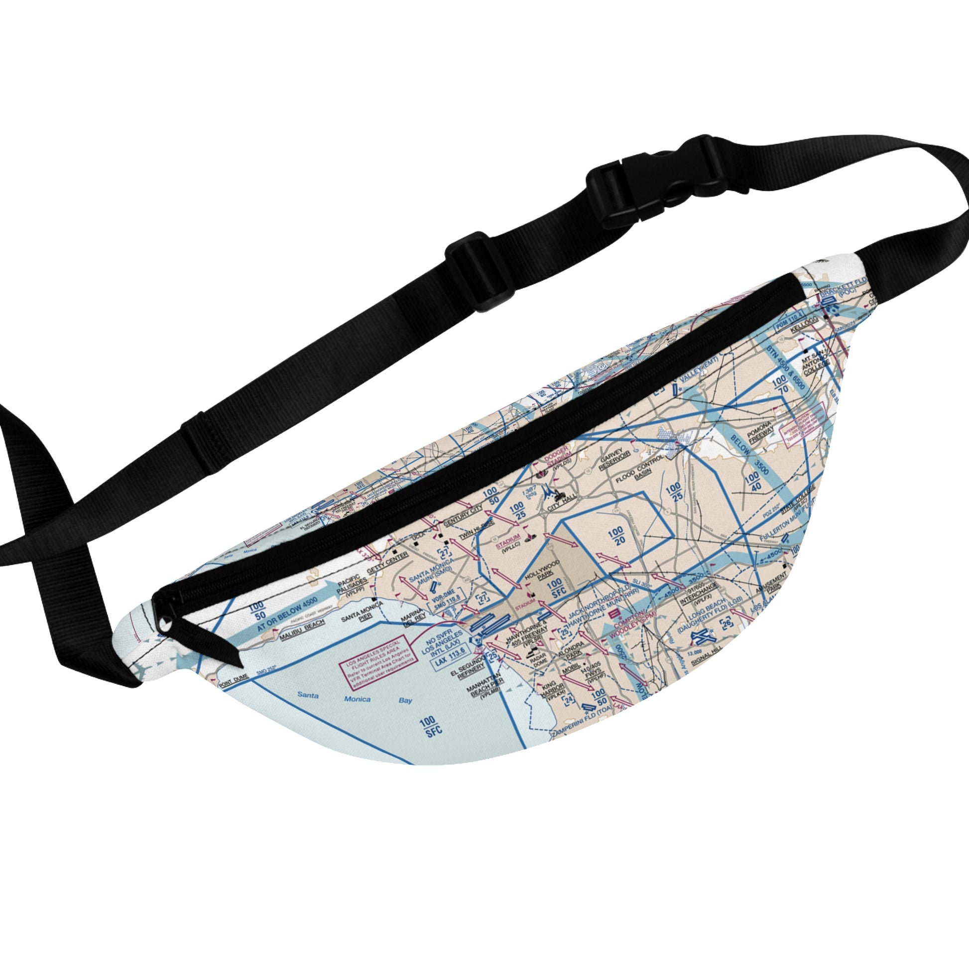 LAX Flyway Chart Fanny Pack