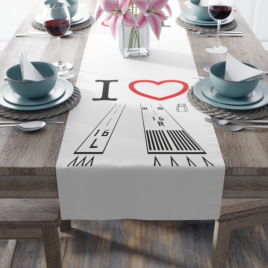 Van Nuys Airport Runways 16L - 16R / 34L - 34R Table Runner