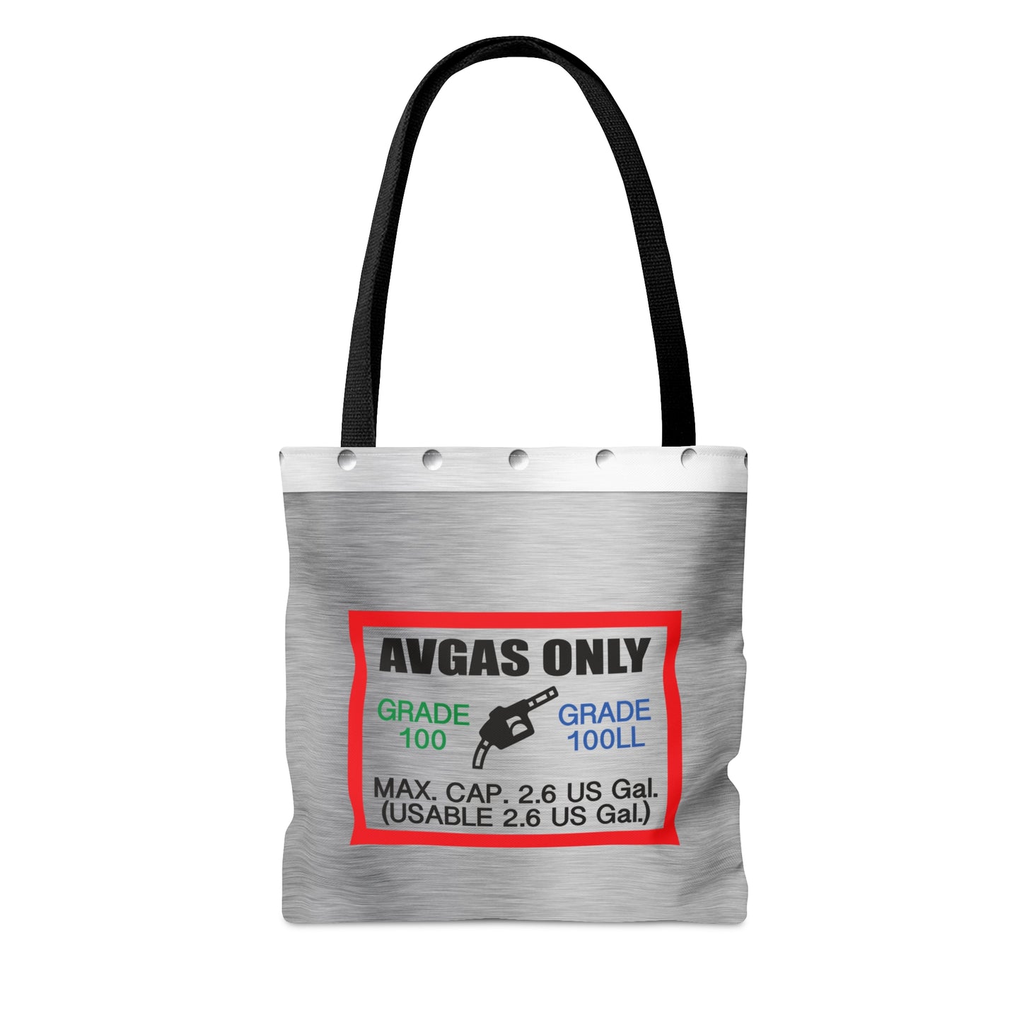 Avgas Only 100LL tote bag