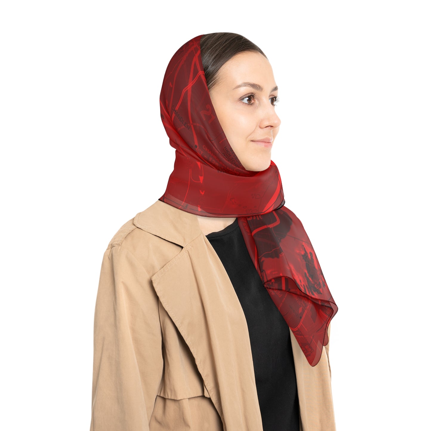 Phoenix TAC Chart (red) poly scarf