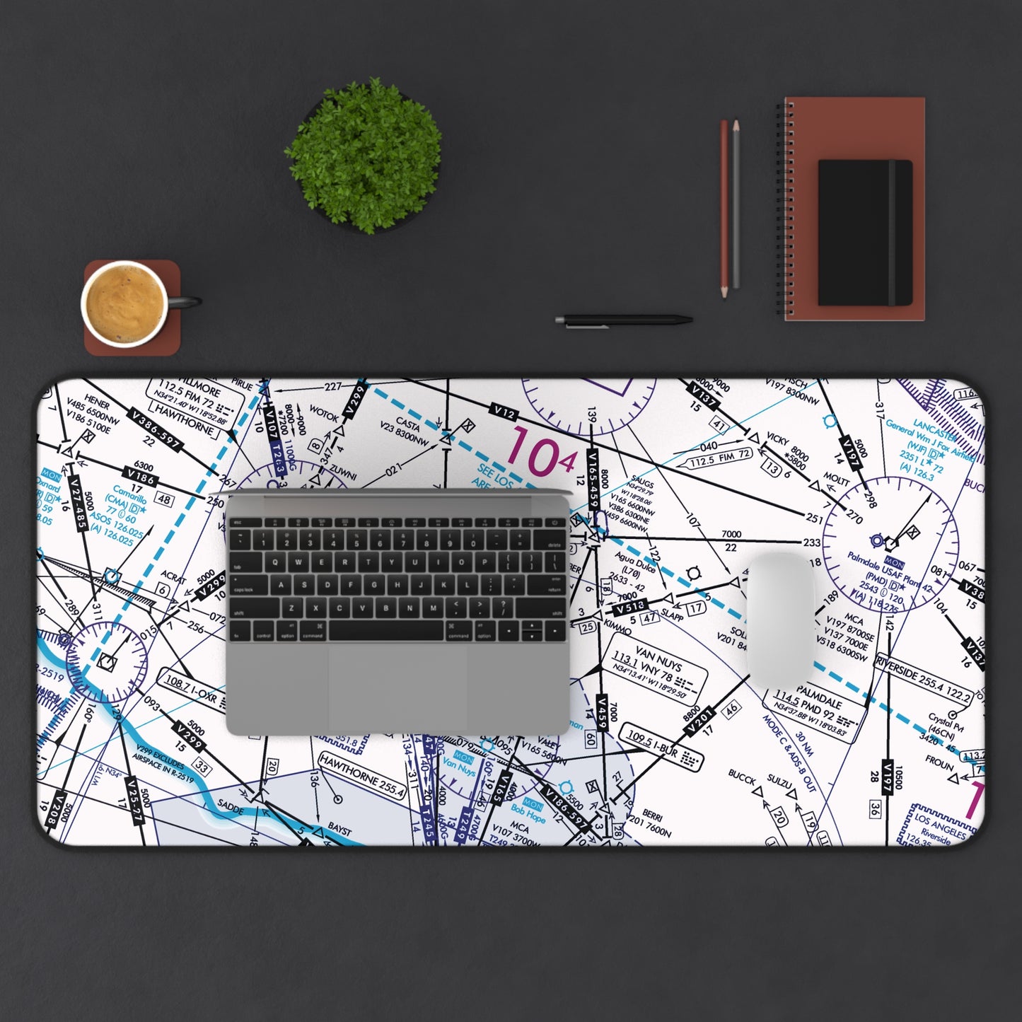 Enroute Low Altitude Chart (ELUS3) desk mat