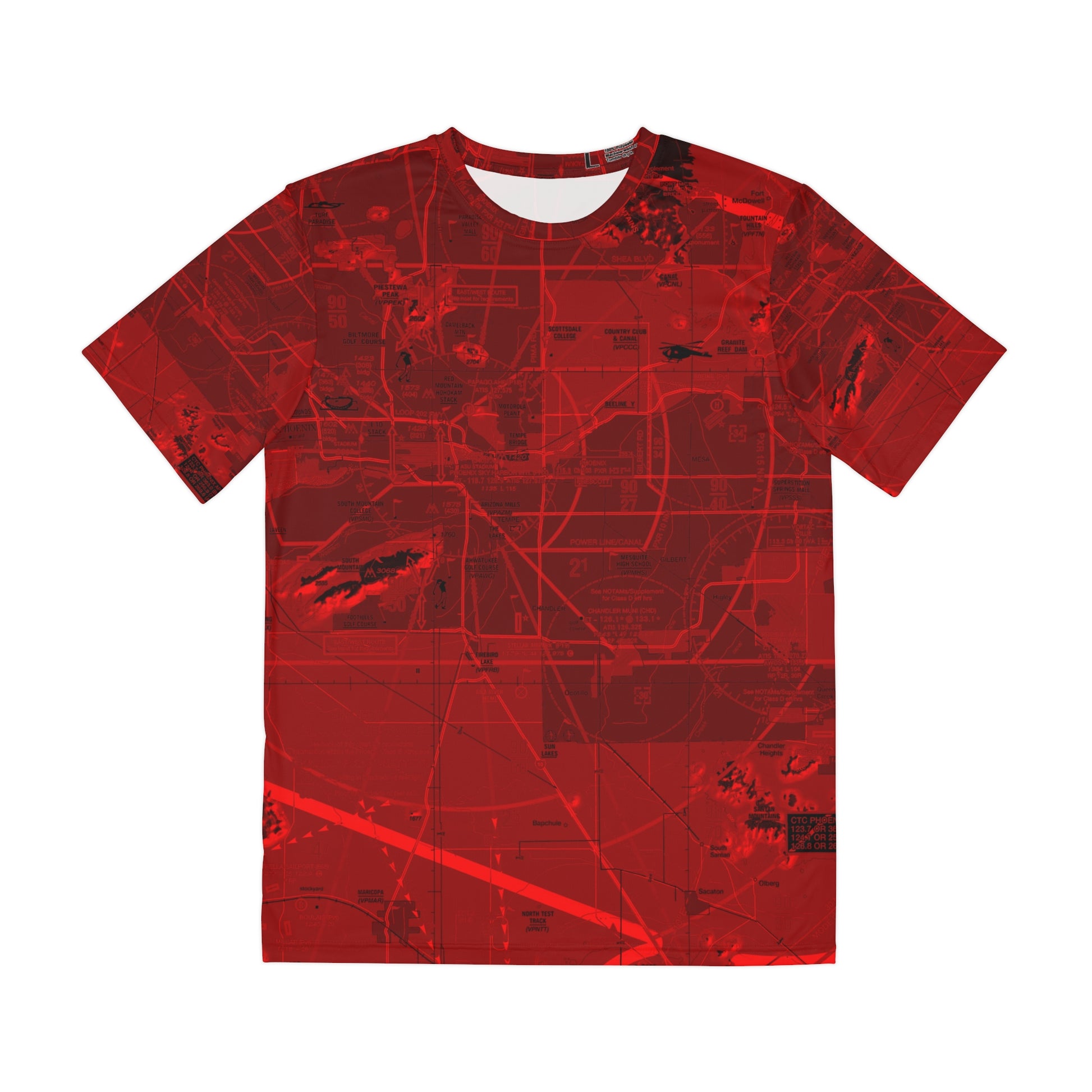 Phoenix TAC Chart (red) men's polyester shirt