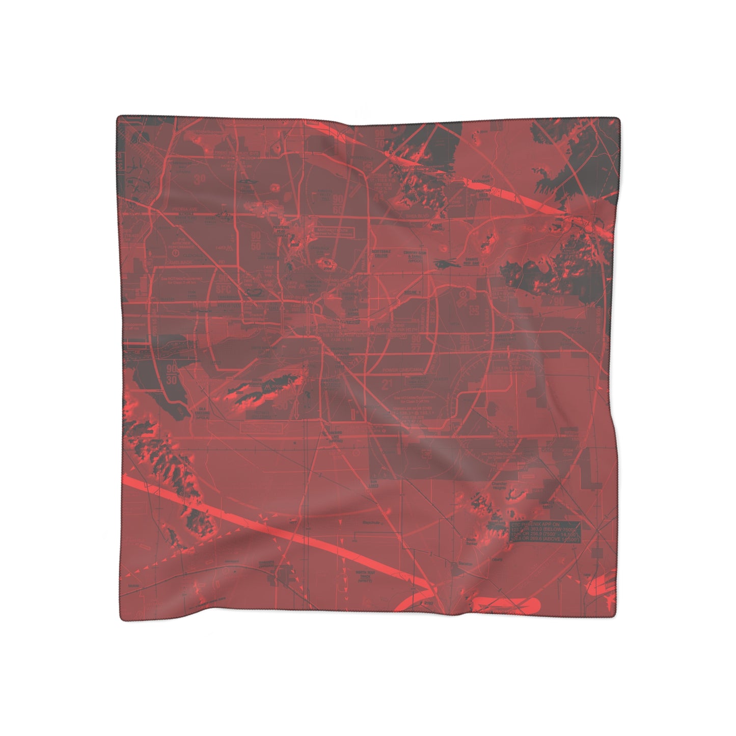 Phoenix TAC Chart (red) poly scarf