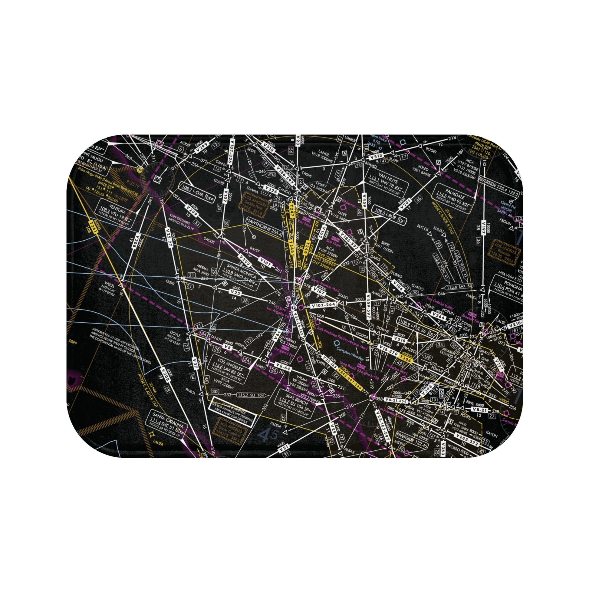 Enroute Low Altitude Chart bath mat (ELUS3/invert)