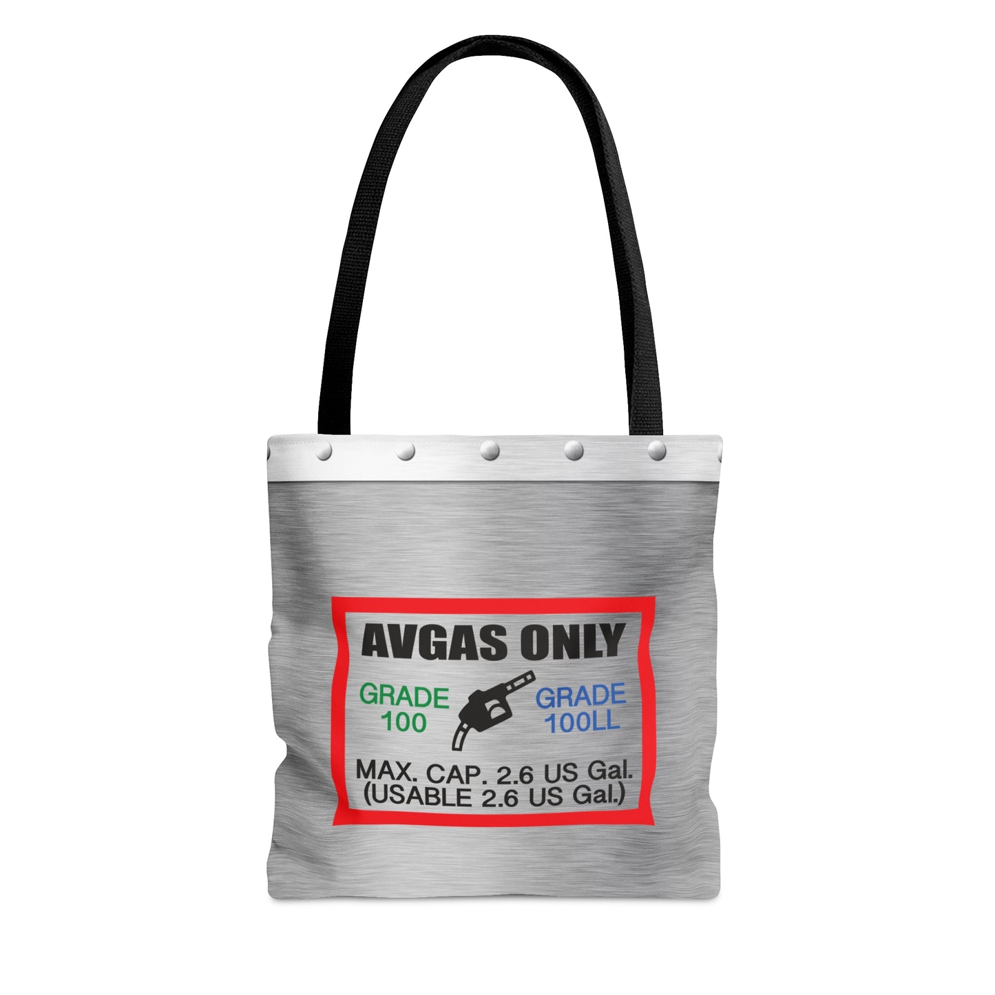 Avgas Only 100LL tote bag