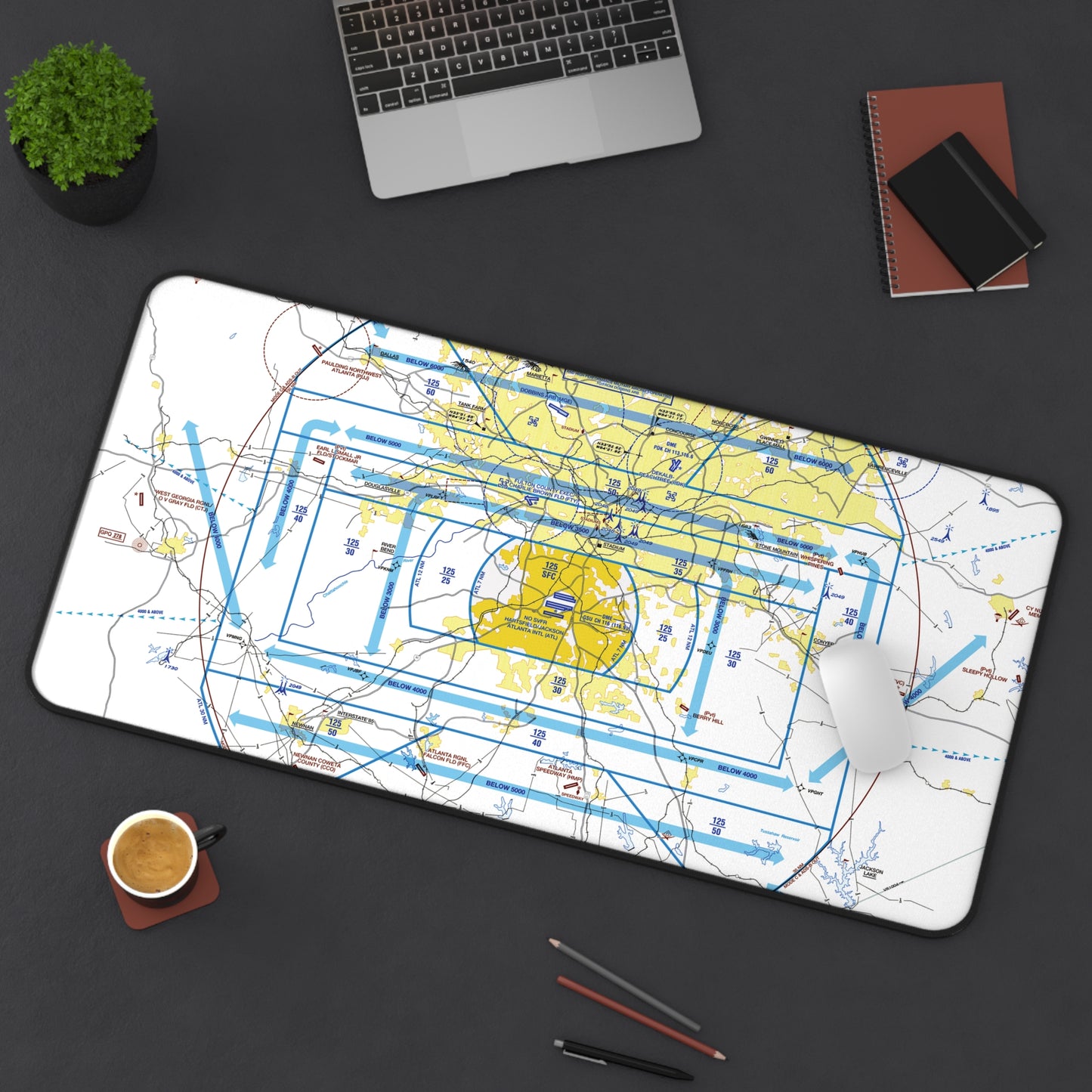 Atlanta Flyway Chart desk mat