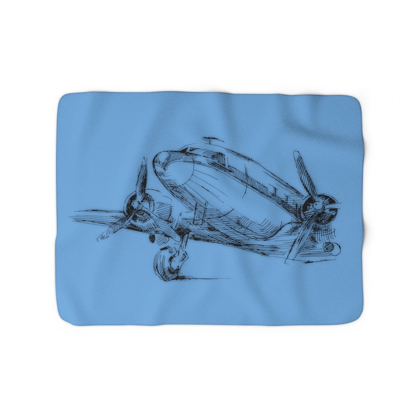 Aero 1 - sherpa fleece blanket (blue)