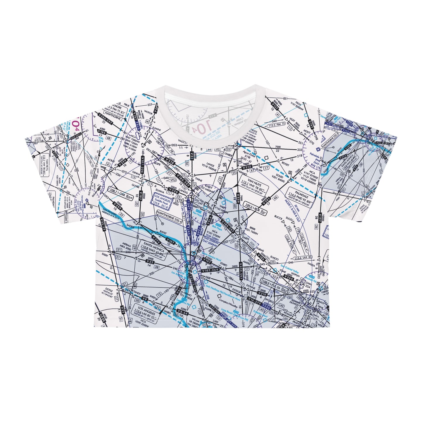 Enroute Low Altitude (ELUS3) Chart crop tee