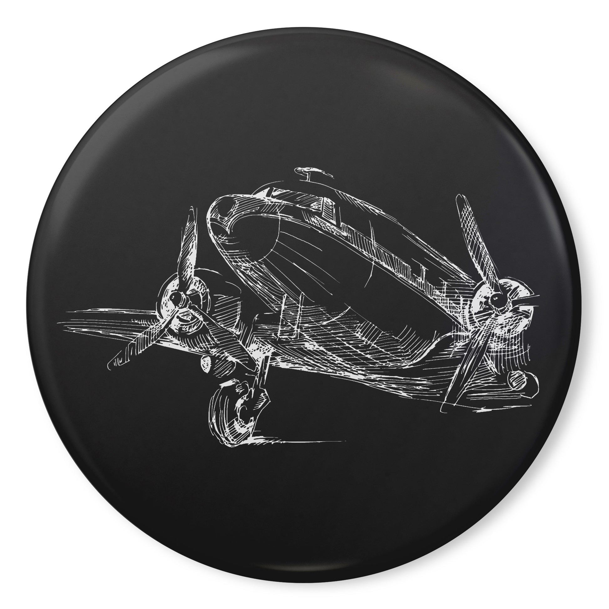 Aero 1 button pin (black)