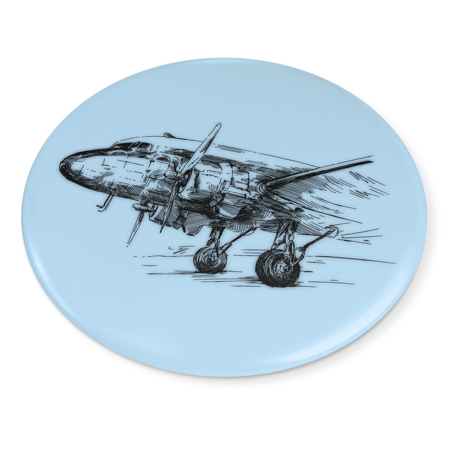 Aero 3 button pin (lt. blue)
