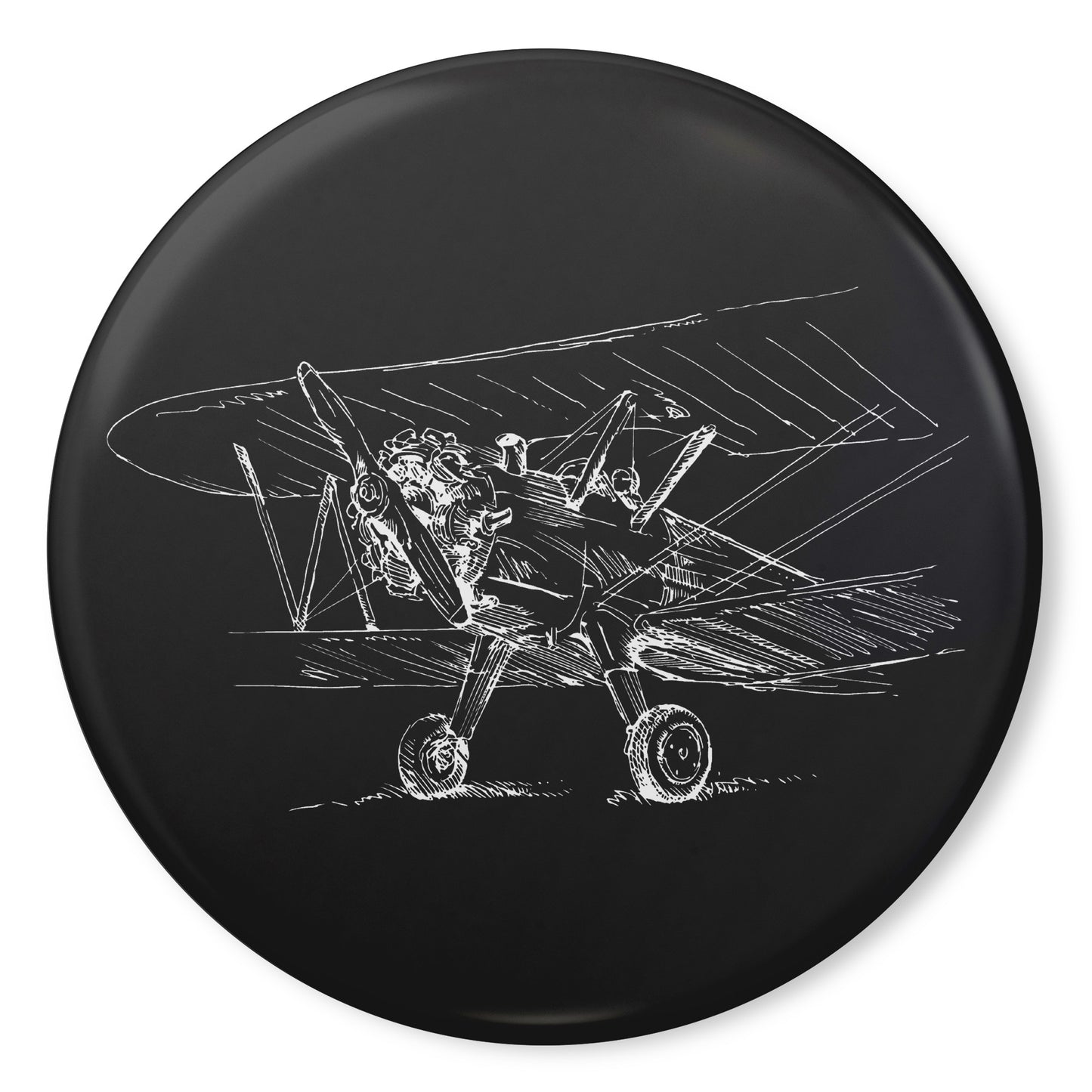 Aero 4 button pin (black)