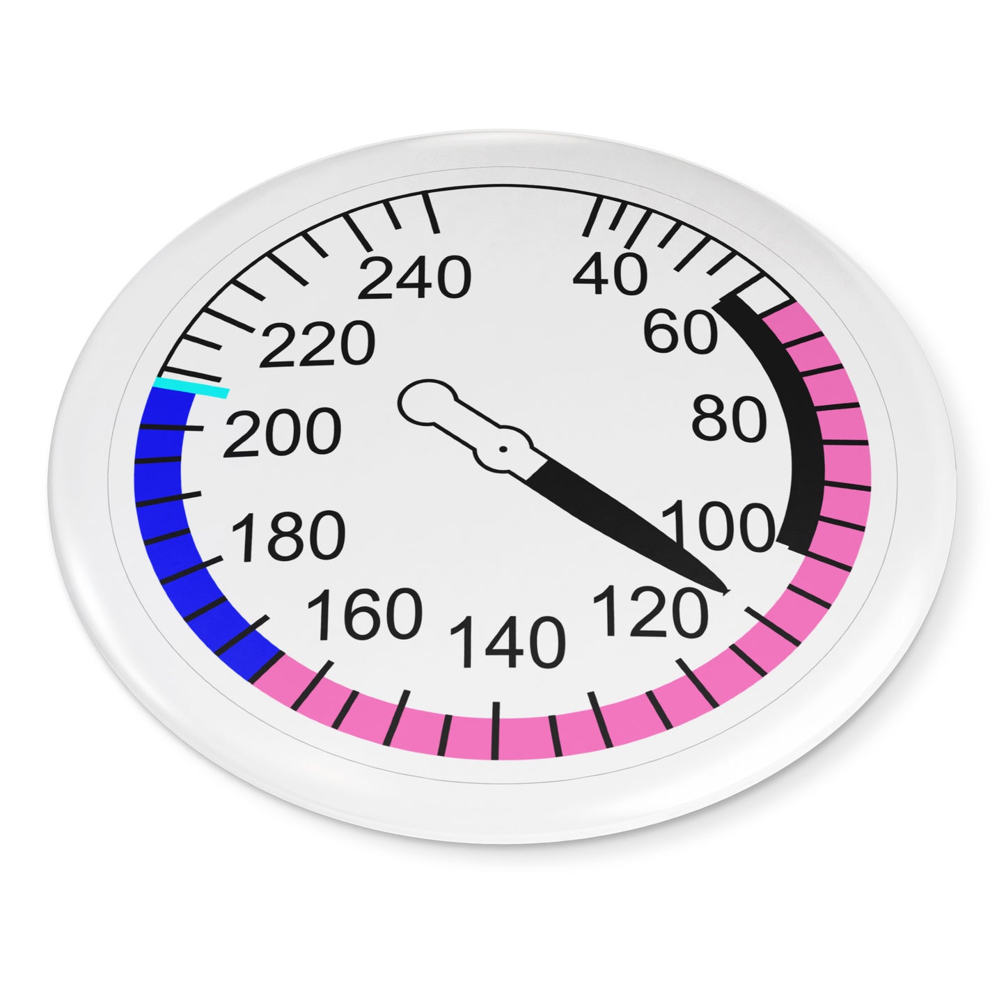 Airspeed indicator button pin (NE205kts / white)