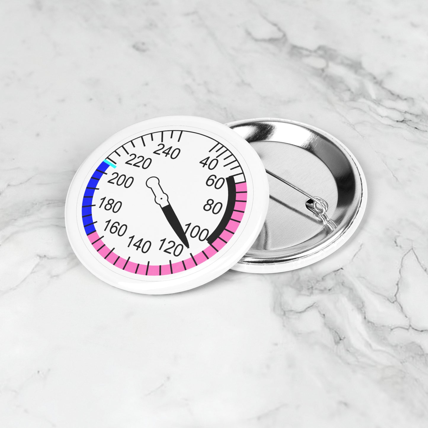 Airspeed indicator button pin (NE205kts / white)