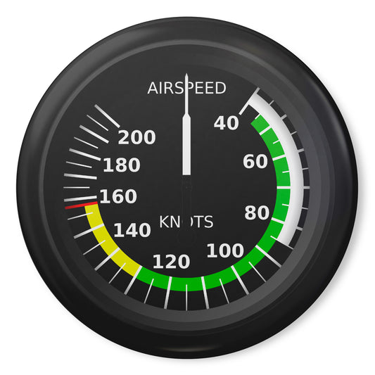 Airspeed indicator pin button