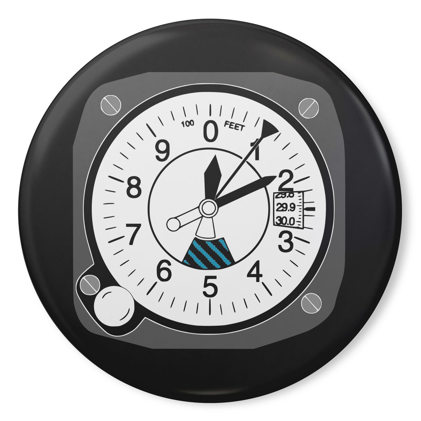 Altimeter pin button