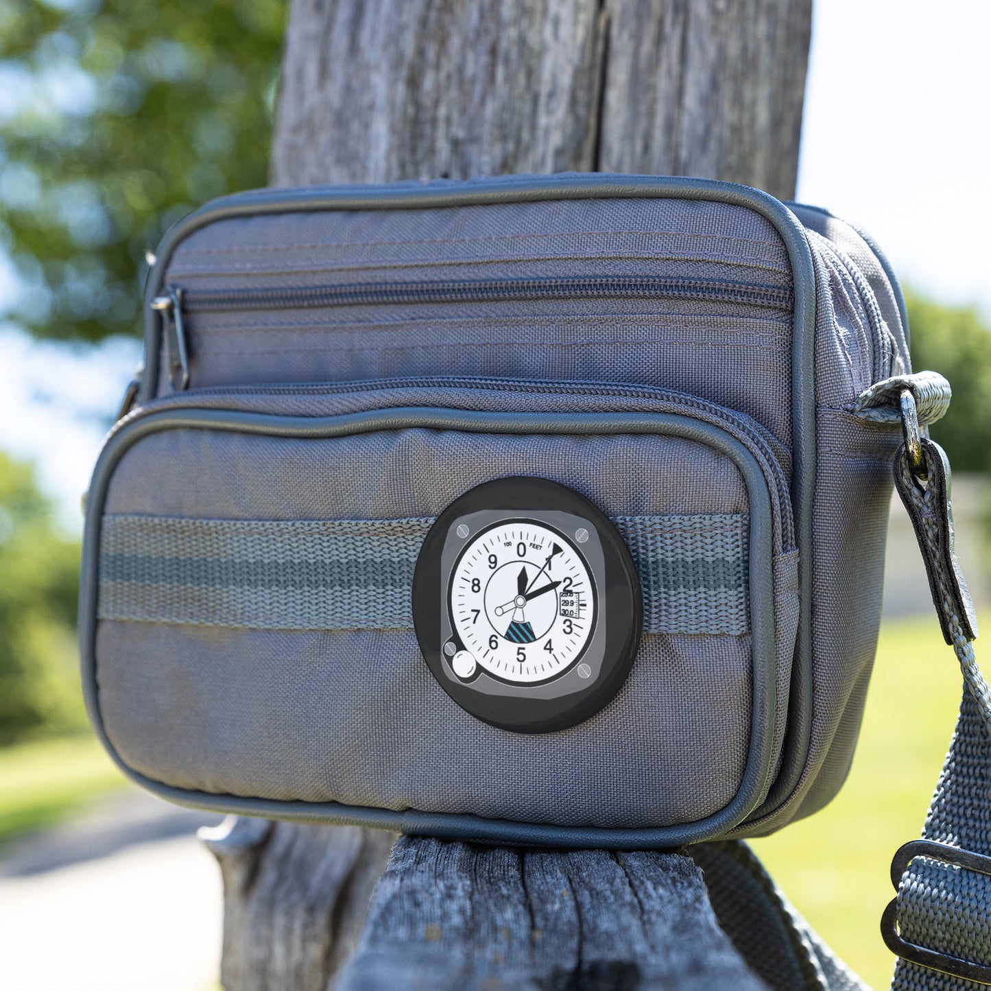 Altimeter pin button