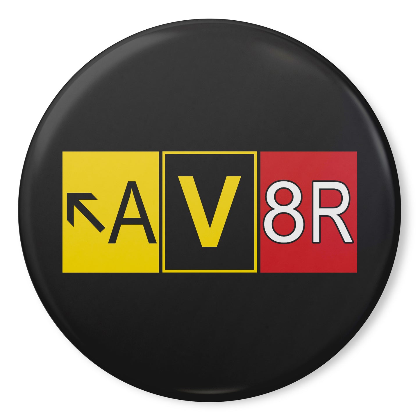 Aviator - AV8R pin button (black)