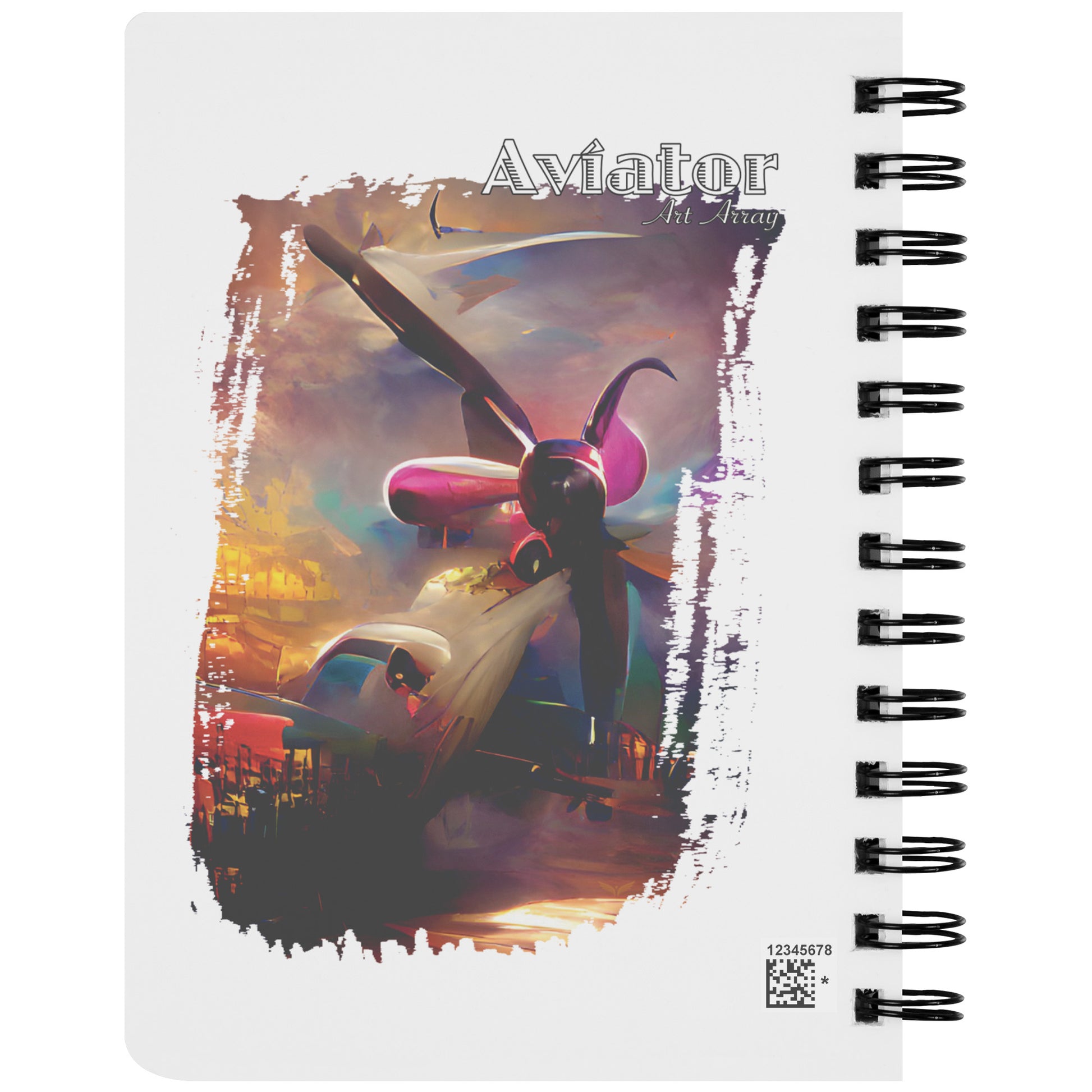 Aviator Art Array #2 spiral notebook