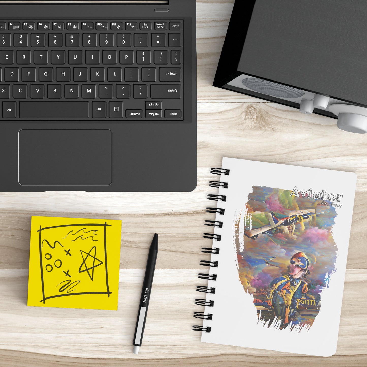 Aviator Art Array #3 spiral notebook
