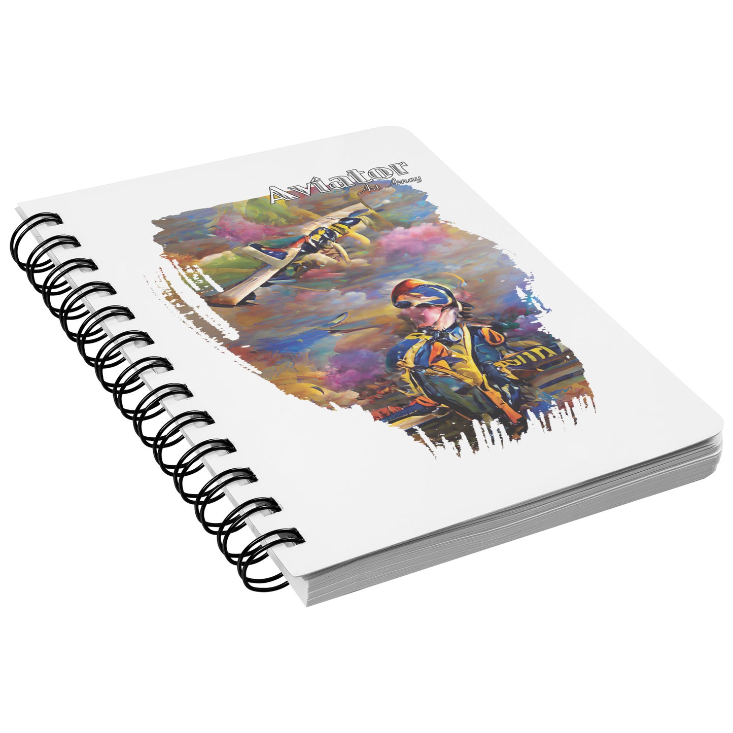 Aviator Art Array #3 spiral notebook