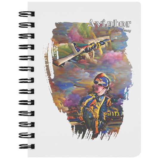 Aviator Art Array #3 spiral notebook