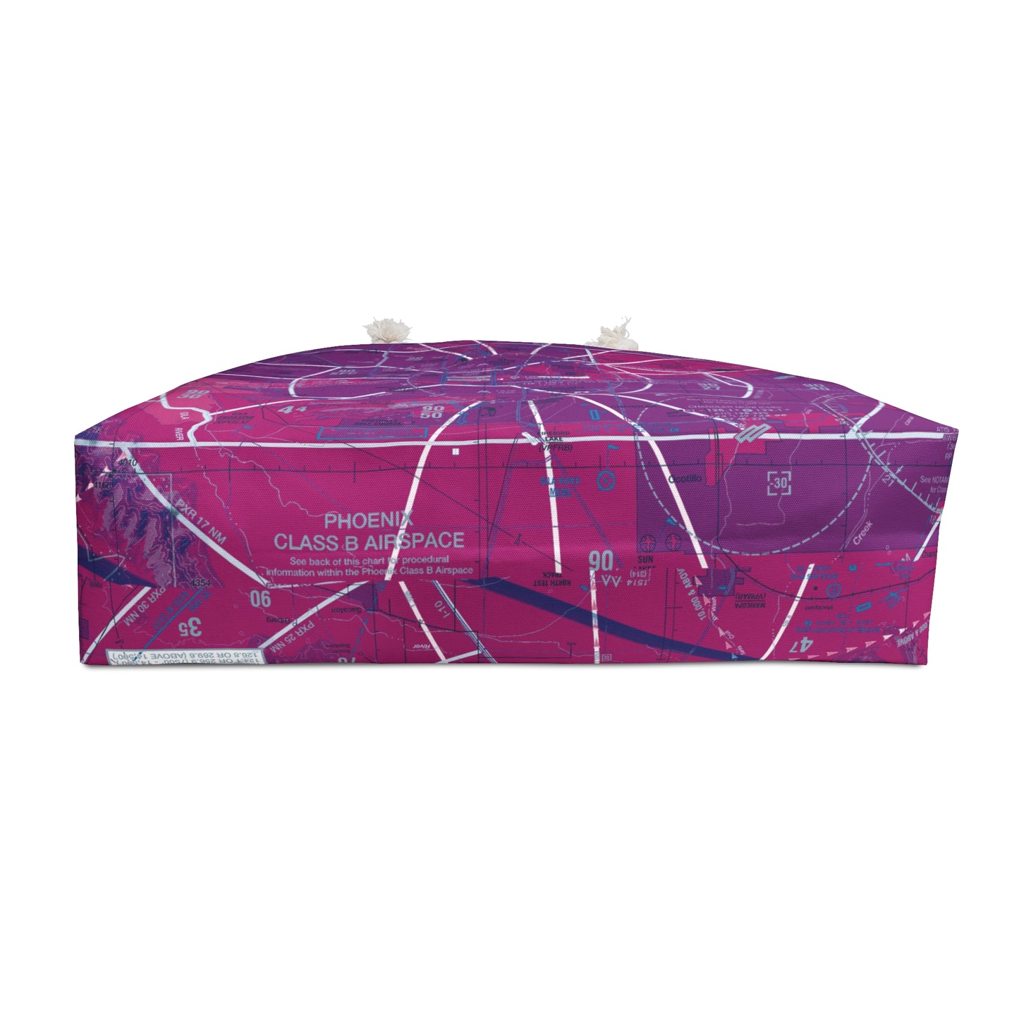 Aeronautical Chart weekender tote bag (PHX/purple)